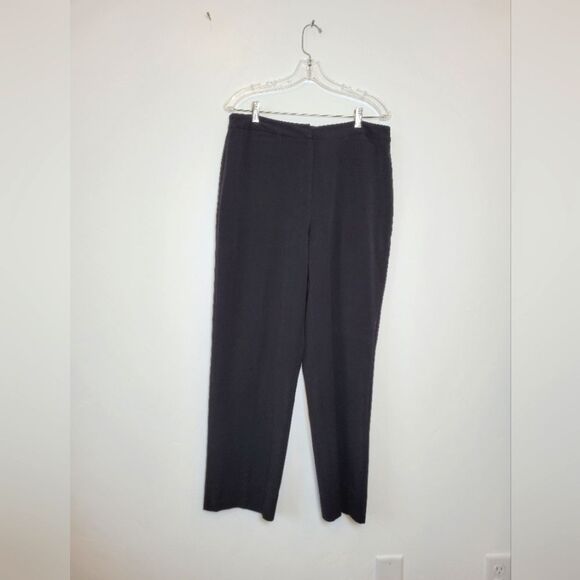 Chico's Dress Pants Slacks Black Straight Leg Size 2 Regular Large Career Office - Picture 1 of 9